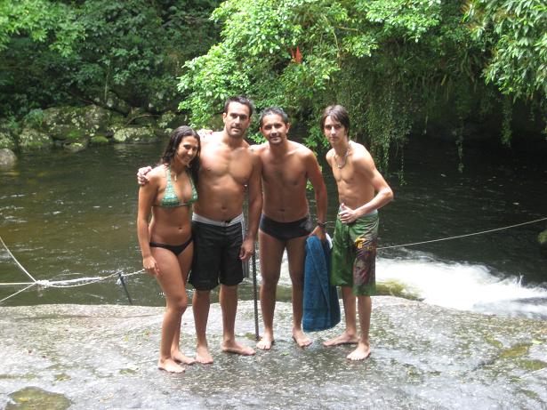 img_1401 The four of us infront of the natural water slide